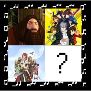 La musique de Harry Potter 1, Persona 4, Tales of the Abbyss et le jeu de MARJO